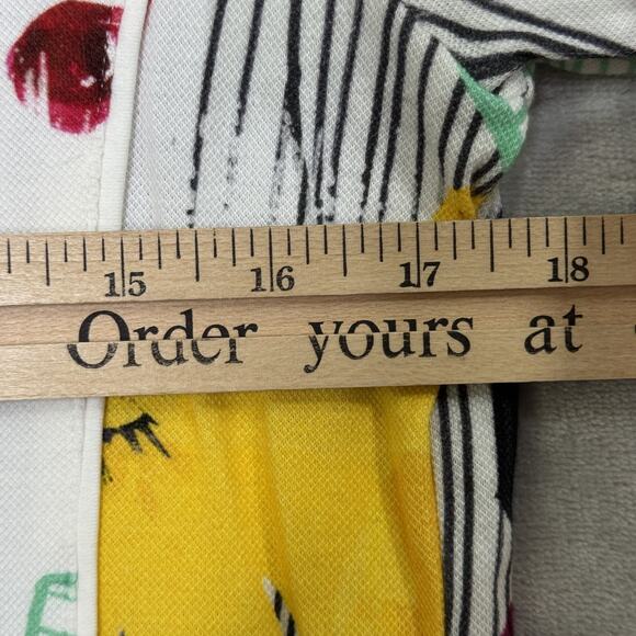 Berek Jacket Womens Medium Multicolor Floral Full Zip Pockets Artsy Print Modern - Picture 9 of 11